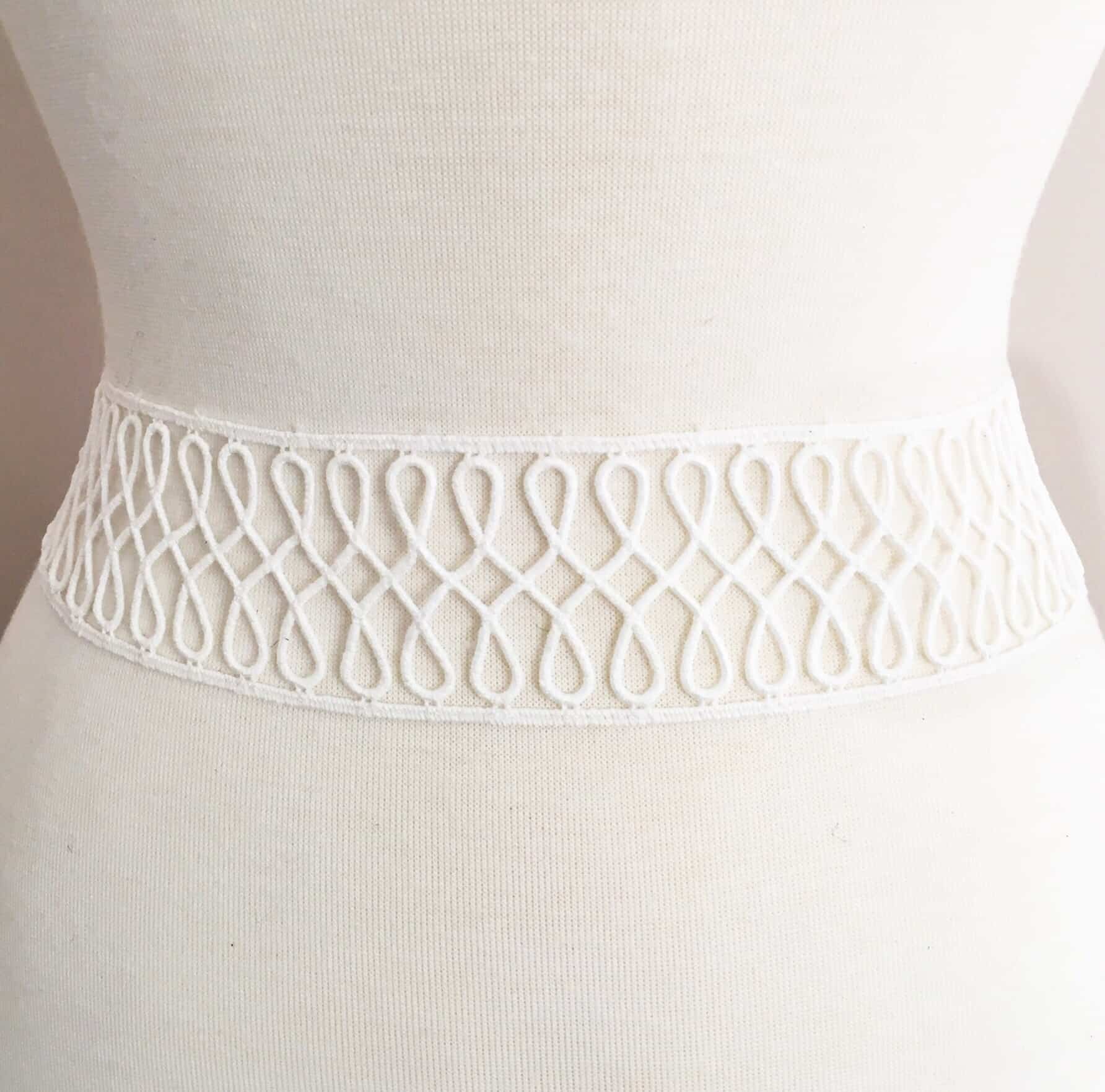 Swirls Lace Border Trim - Shine Trim