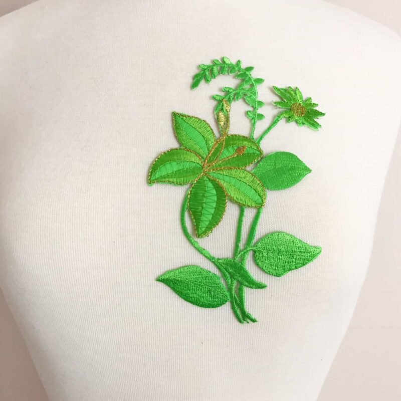 Embroidered Hisbiscus Patch Embroidered Hisbiscus Patch