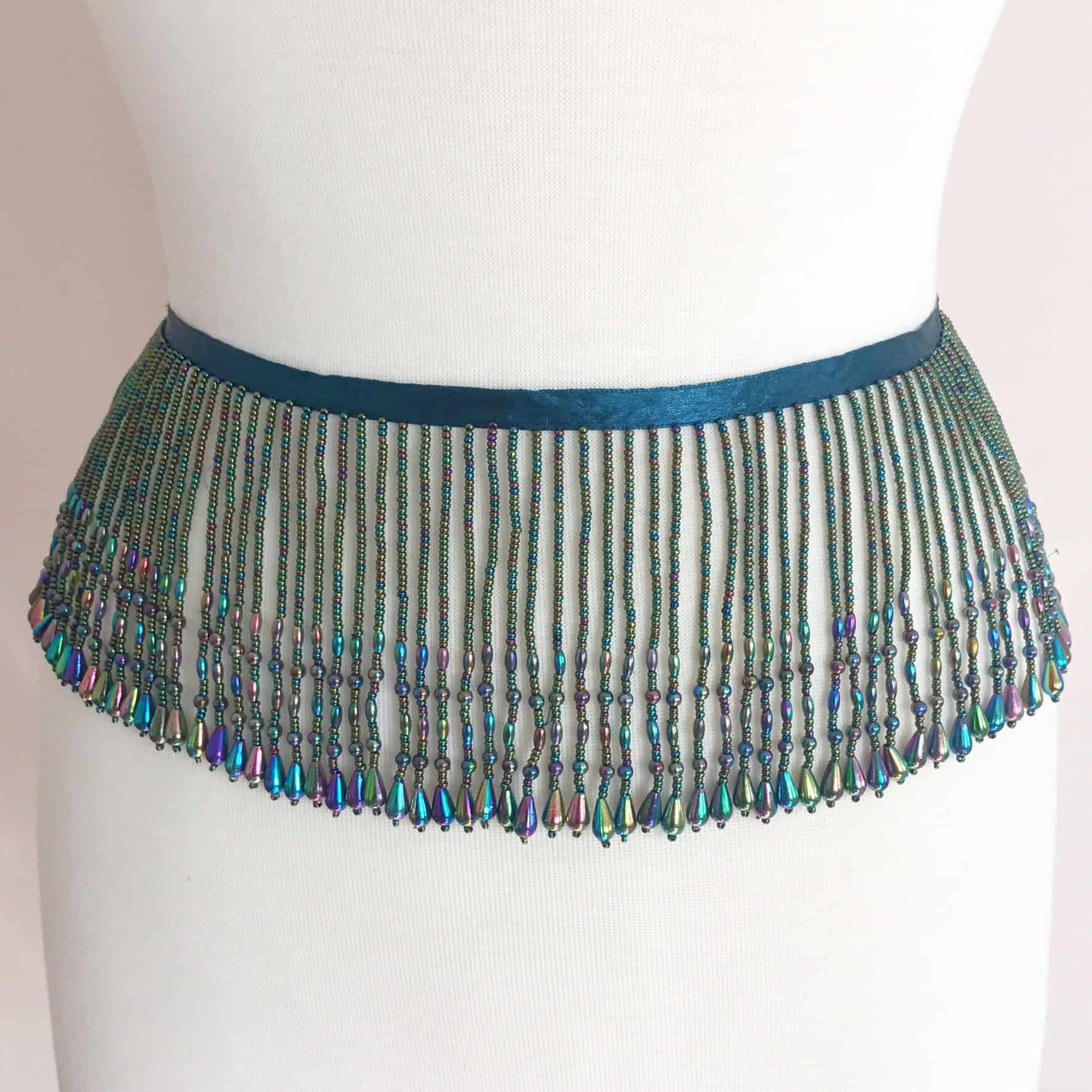 1" Variegated Beaded Fringe Shine Trim