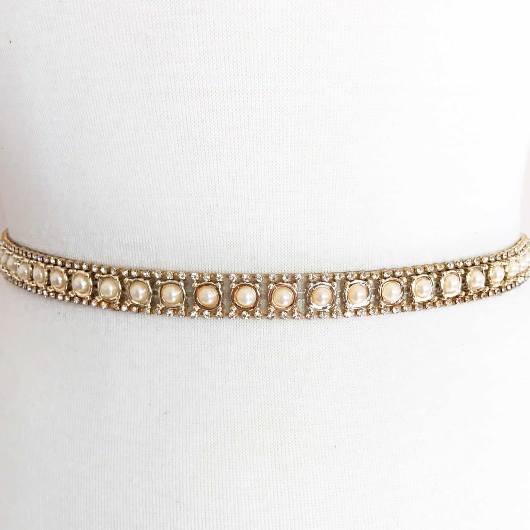 Rhinestone & Pearl Trim