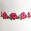 Floral Stem Embroidered Trim (Iron-On)