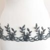 Embroidered Floral Leaf Trim (Iron-On)