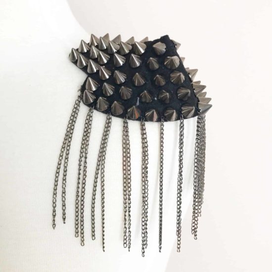 Spike Epaulette Gunmetal - Shine Trim