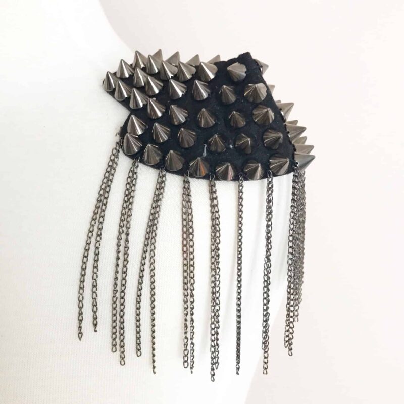 Spike Epaulet Gunmetal Spike Epaulet Gunmetal