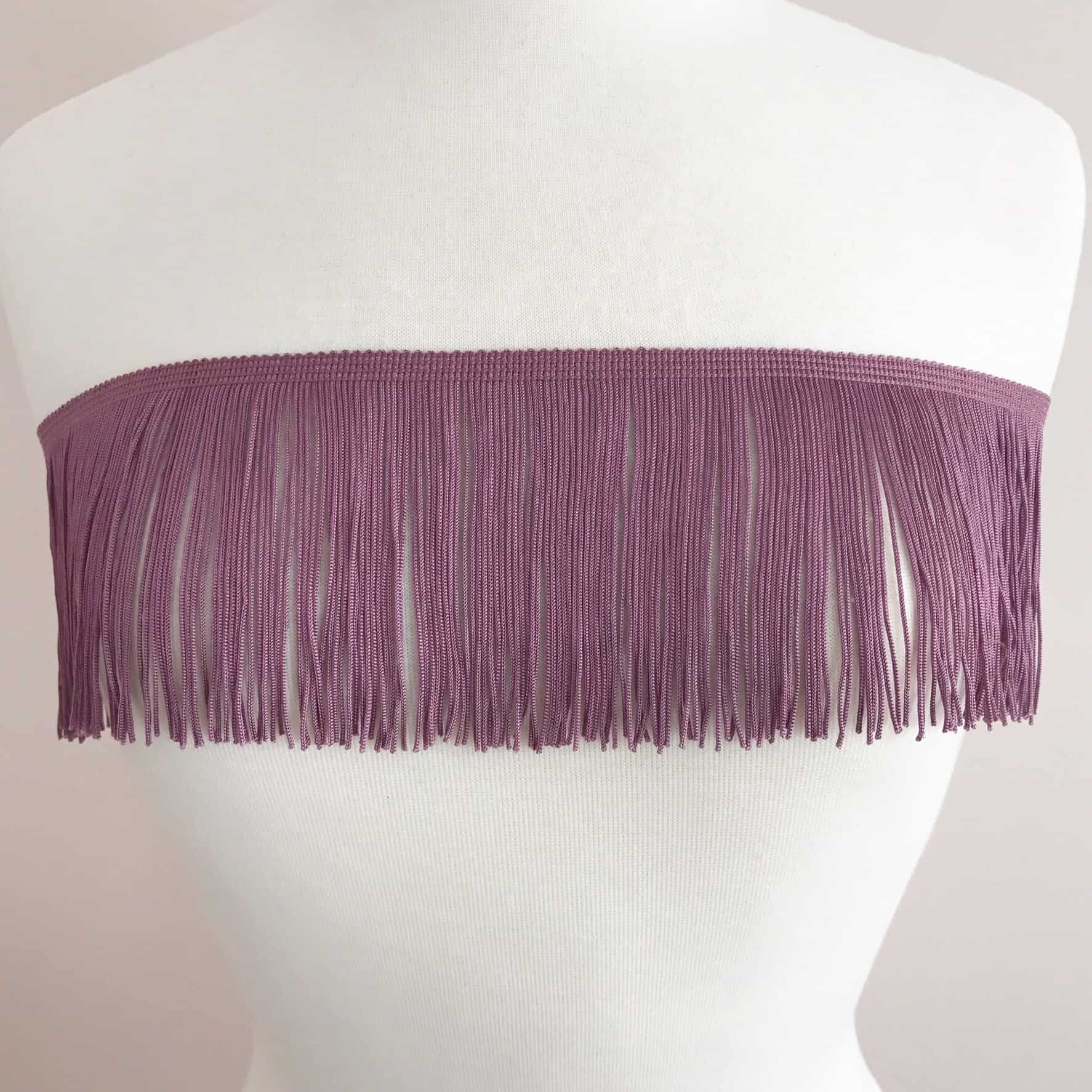 18'' Inch Long Fringe Black Chainette Fringe Price per Yard 