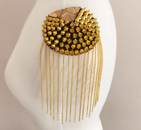 Pyramid Stud Spike Epaulet