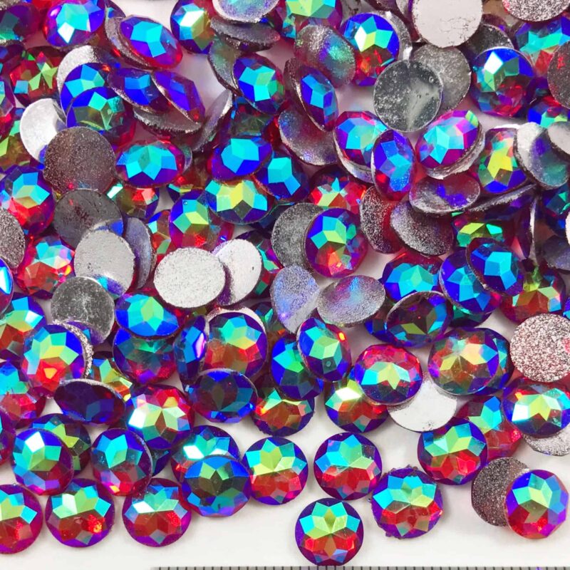 10mm Round Red AB Acrylic Gem Stones (Pack of 800)