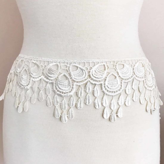 Natural Cotton Crochet Lace Border Trim (8 Yards) - Shine Trim