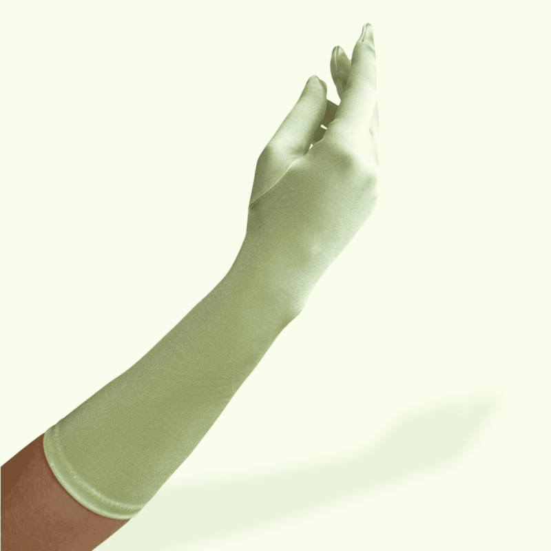 IMG_1816 Elbow Length Shiny Satin Gloves