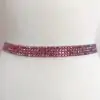 Hyacinth Red AB Rhinestone Band (4 Row)