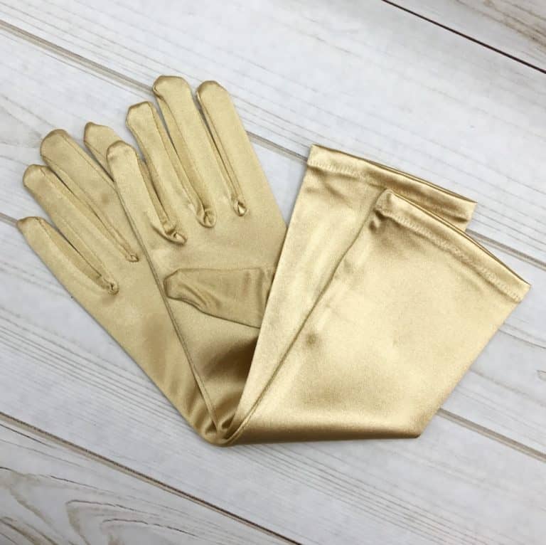Adult Women's Elbow Length Satin Gloves Purple main image 0