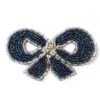 Small Beaded Bow/Rhinestone