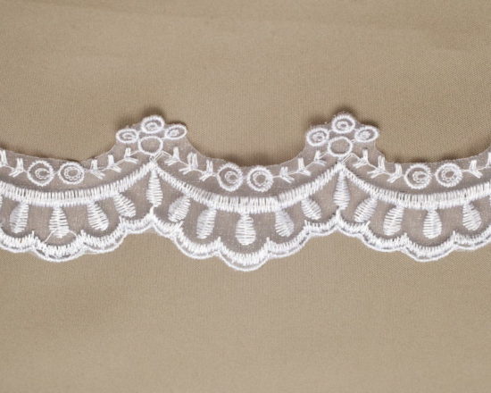 Lena Scallop Organza Lace Trim