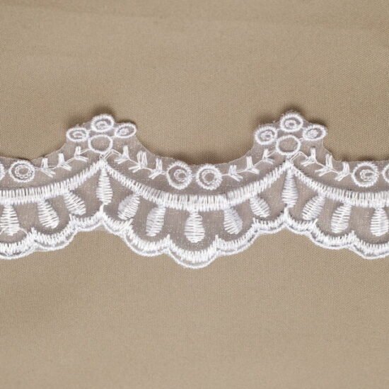 Lena Scallop Organza Lace Trim