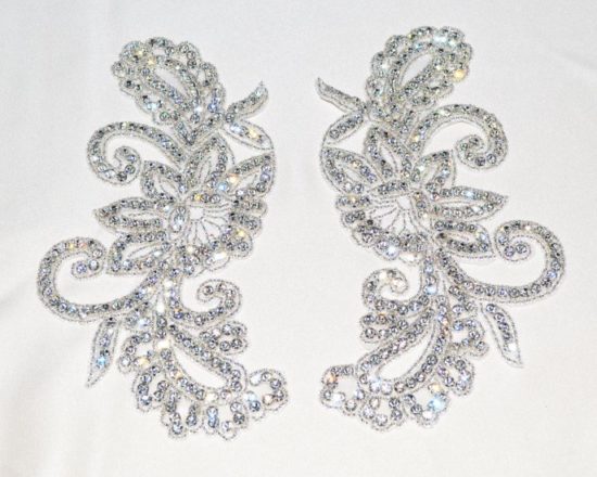 Matching Cora Large Rhinestone Applique