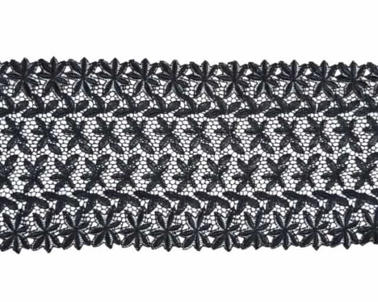 6.75" Venise Lace (Black)