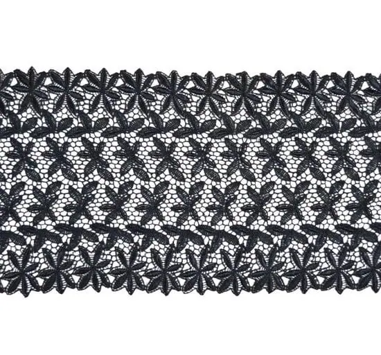6 6.75" Venise Lace (Black)