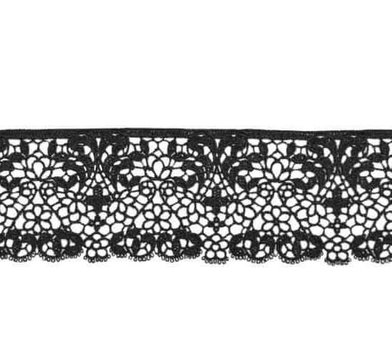 2.5" Venise Border Lace (Black)
