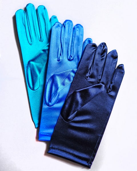 Short Satin Gloves (Choose Your Color)
