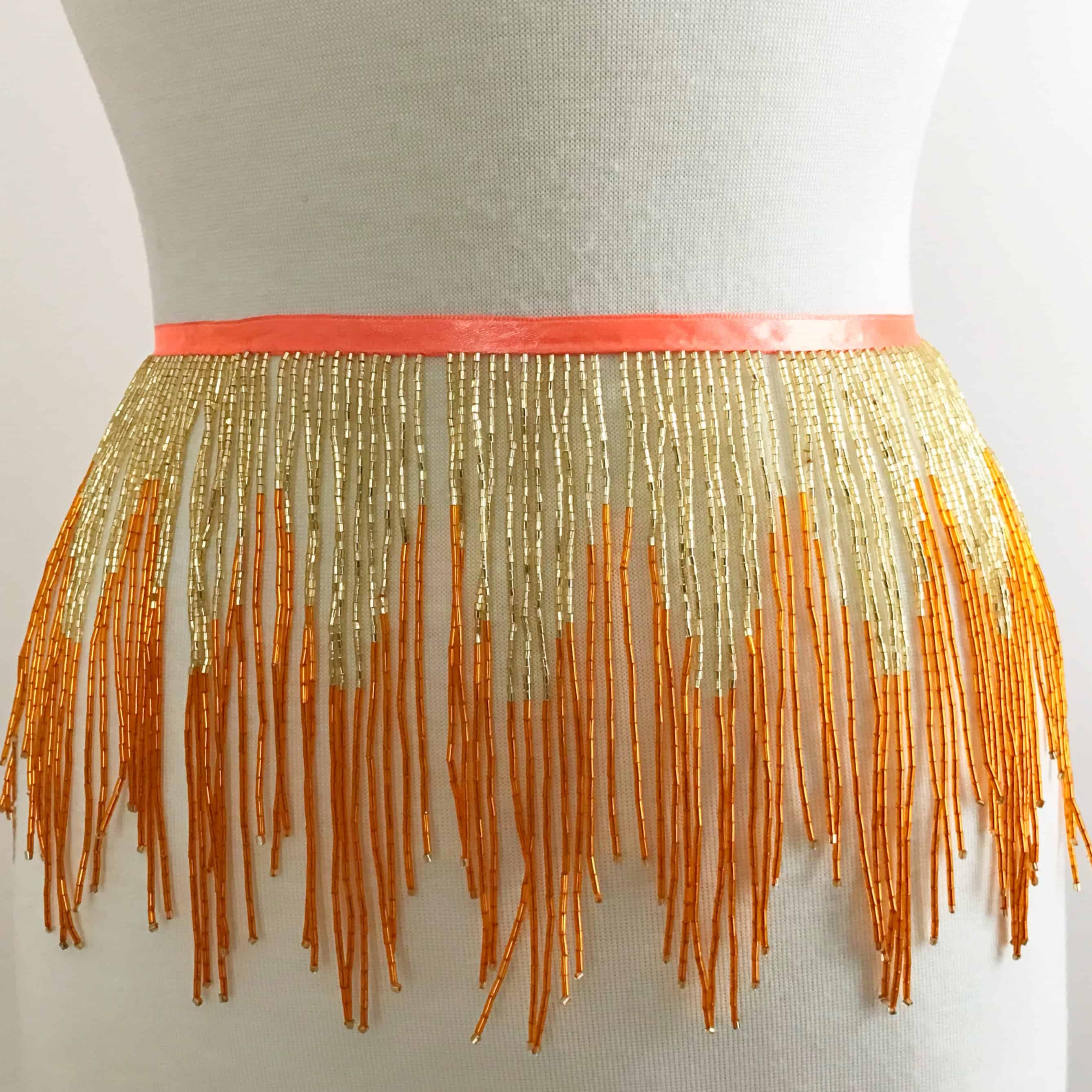 6.75" Variegated Beaded Fringe Shine Trim