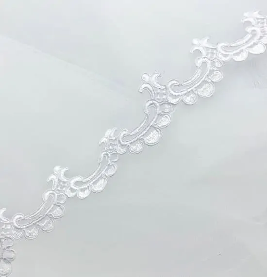 Elie Small Re Embroidered Scallop Lace Trim