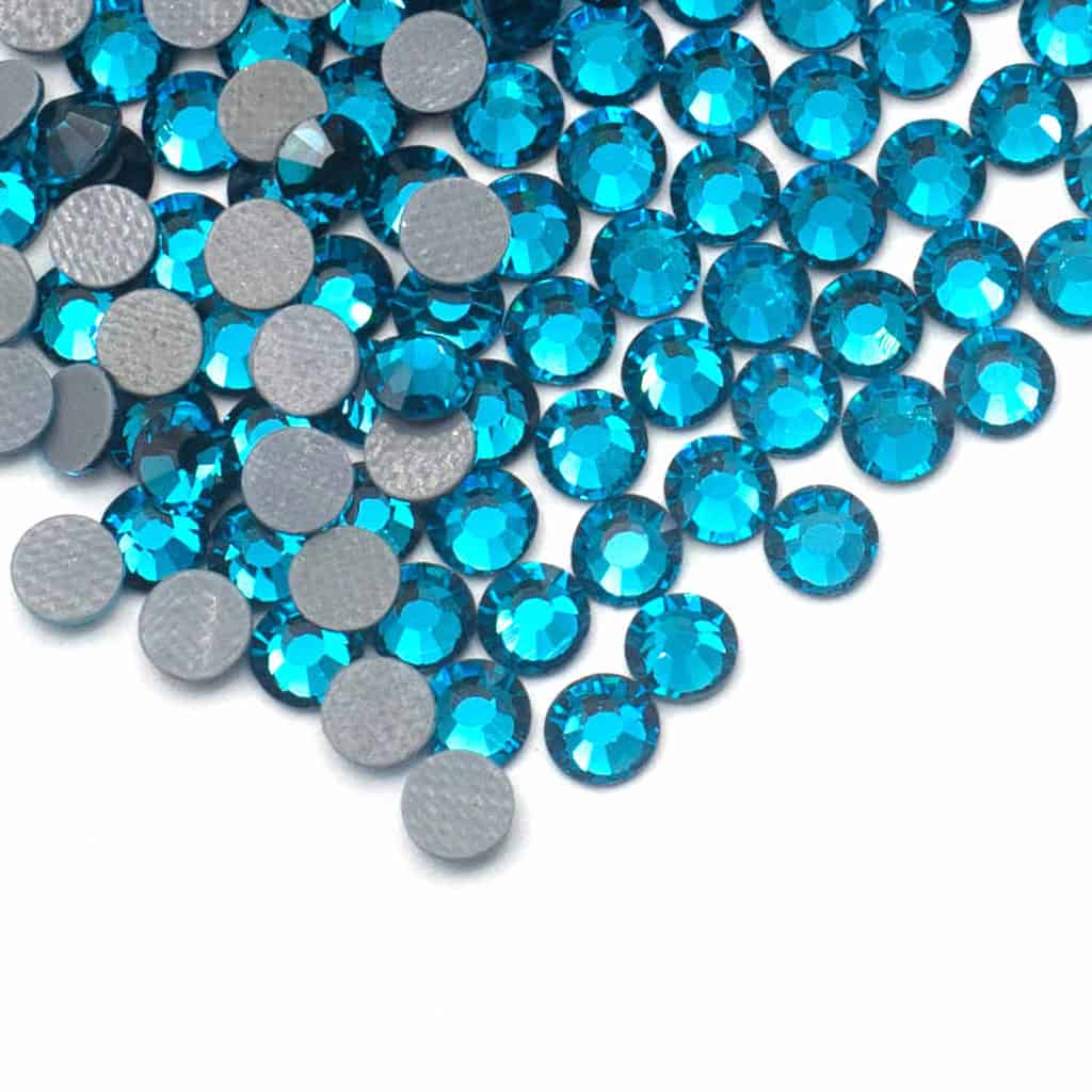 16 indicolite hf Premium Hotfix Rhinestones (Indicolite) SS16,SS20,SS30
