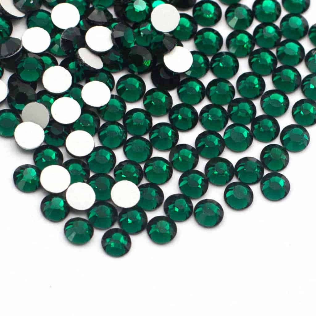 27 emerald Premium Flatback Rhinestones (Emerald) SS16,SS20,SS30