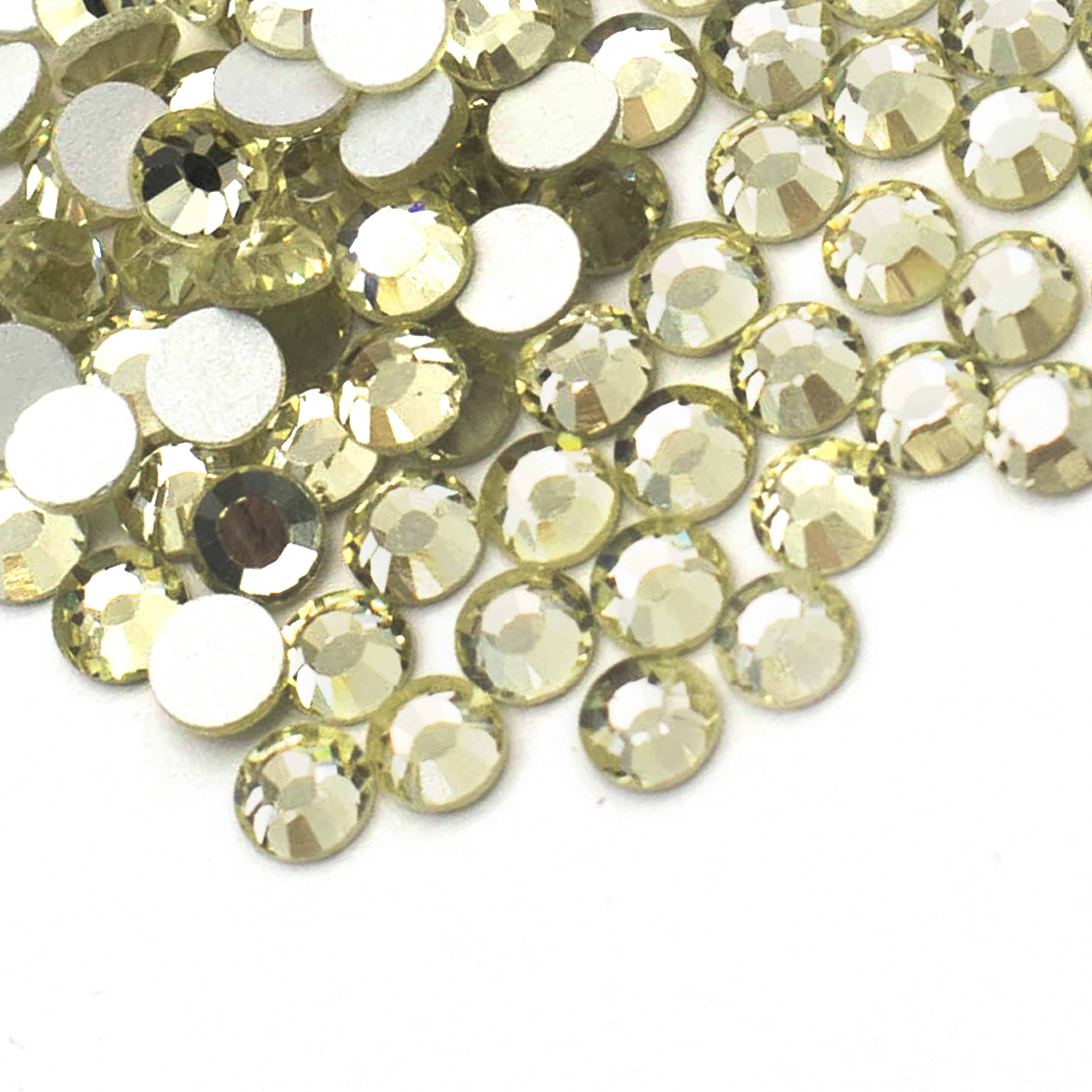 Premium Flatback Rhinestones (Jonquil) SS16,SS20,SS30 Shine Trim