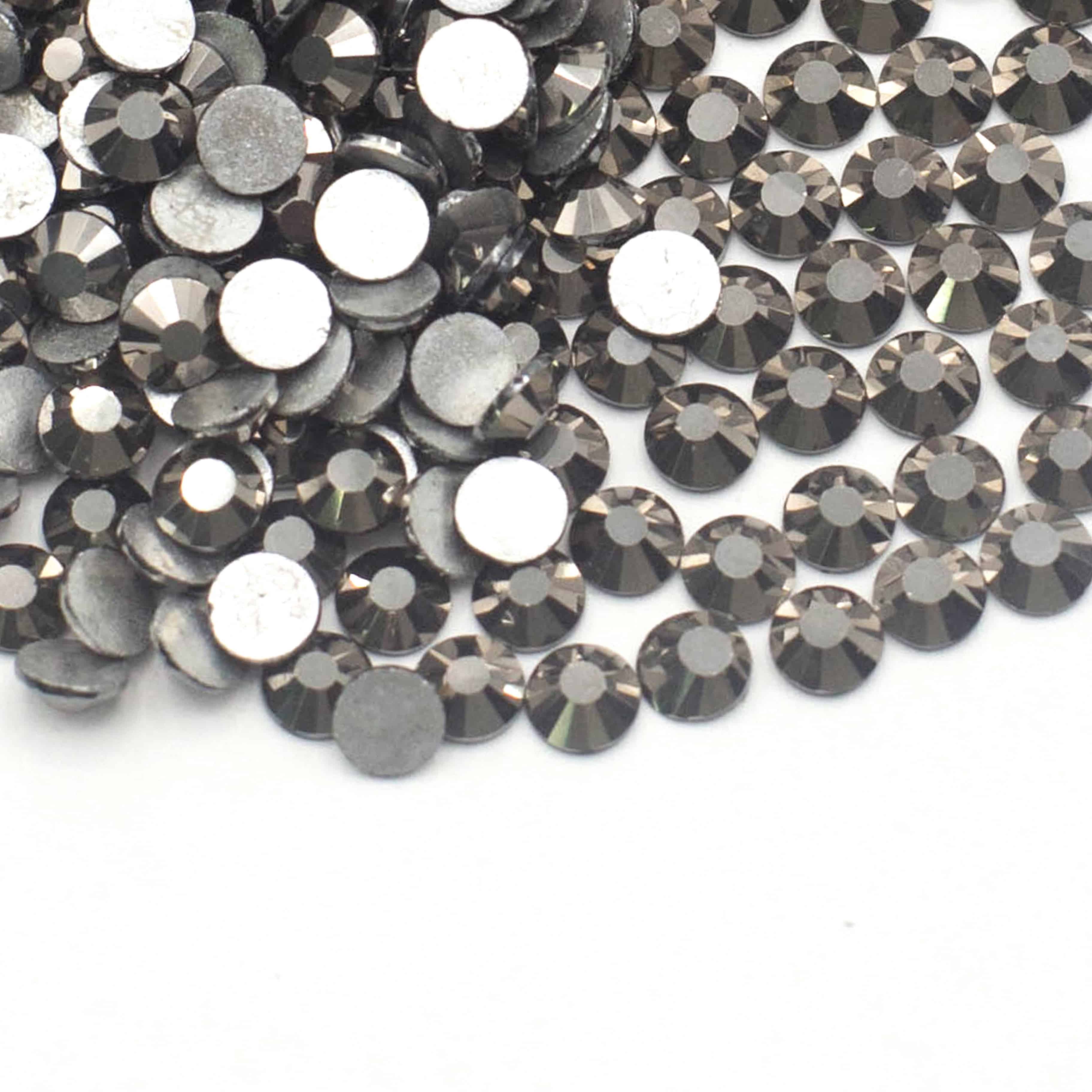 Premium Flatback Rhinestones (Hematite) SS16,SS20,SS30 Shine Trim
