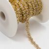 Rhinestone Chain HF10062 Gold
