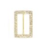 RBU53-GOLD-1 Rectangle Rhinestone Buckle Slider