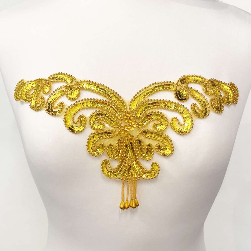 H809-GOL Sequin Bead Center Piece