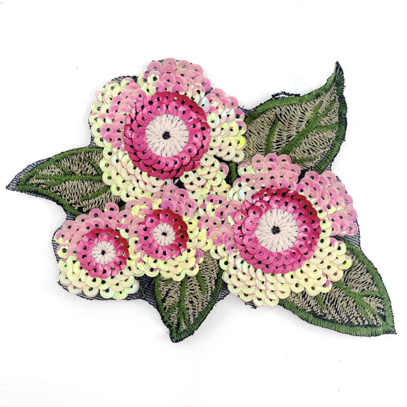 IMG_1088 Embroidered Sequin Bouquet Applique