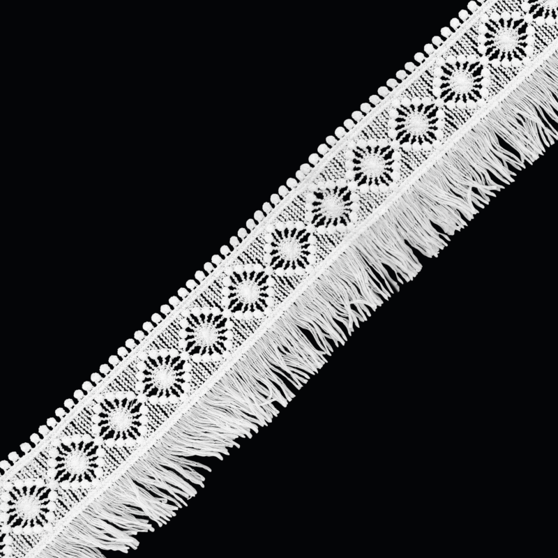 DIAMOND FRINGE CLUNY LACE Diamond Fringe Cluny Lace Band