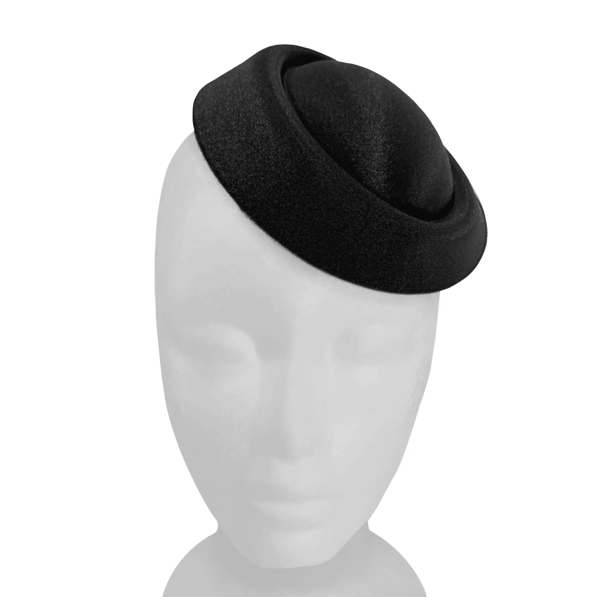 Distinctive Hats Sinamay Pillbox with Feather FLower in Silver 16409