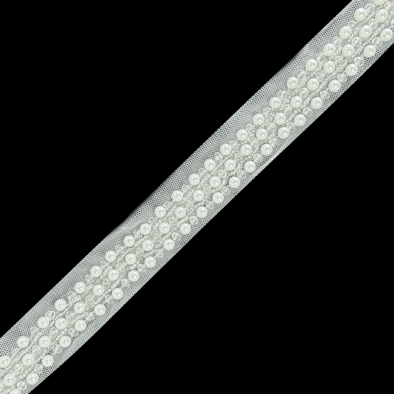 Elara Pearls Beaded Trim