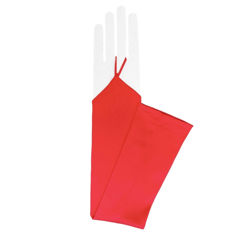 Ilustração Sem Título Fingerless Opera Length Satin Gloves