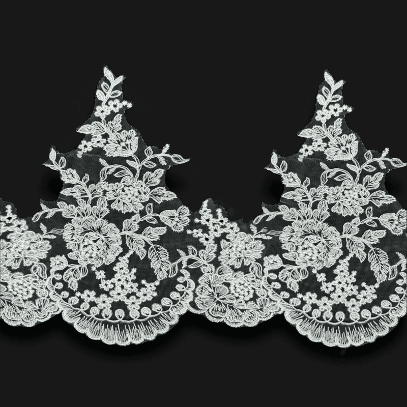 Bridal lace trim for custom sewing and crafts