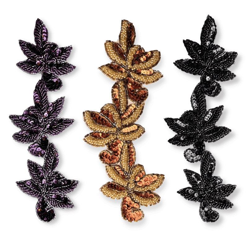 IMG_1646 Midnight Petals Sequin Leaf Appliqué