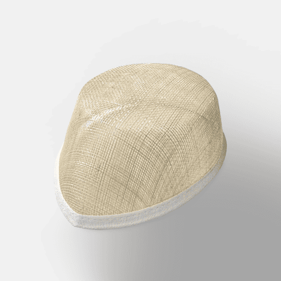Sinamay hat base at Shinetrim, New Jersey's premier trim store, perfect for costumes, evening wear, and millinery projects.