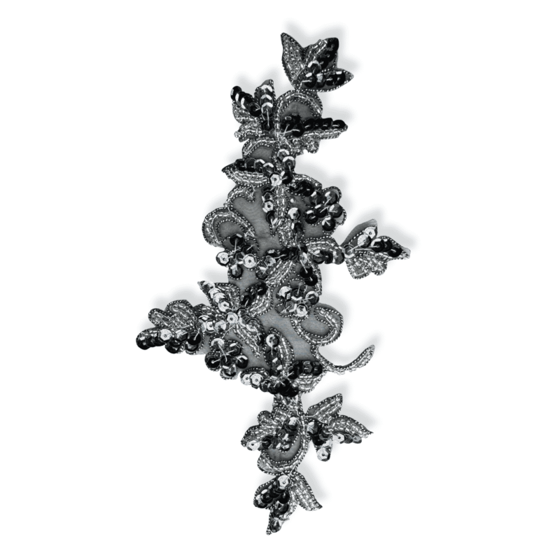 IMG_4329 Enchanted Garden Beaded Sequin Appliqué (Single or Pair)