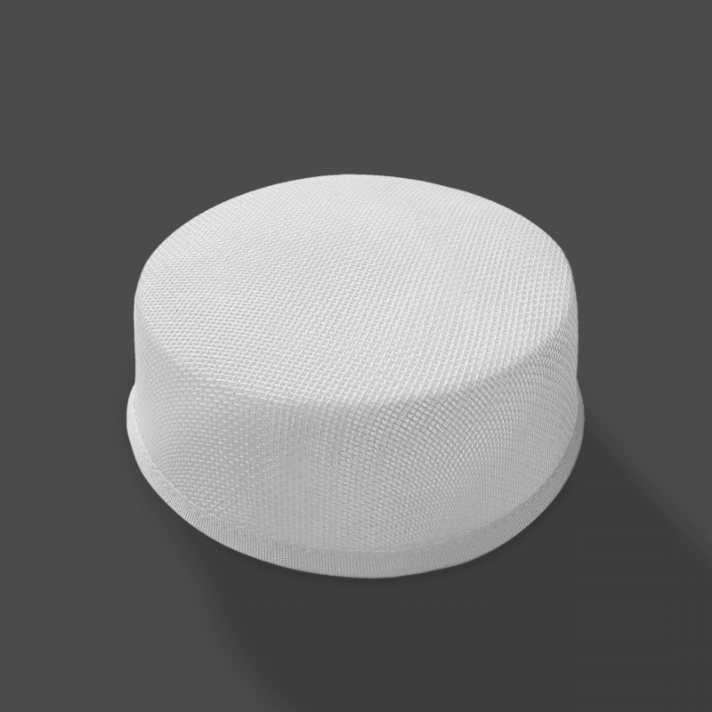 White Pillbox Buckram Hat Base for Millinery 2" Height Buckram Pillbox hat base at Shinetrim, New Jersey's premier trim store, perfect for costumes, evening wear, and millinery projects.