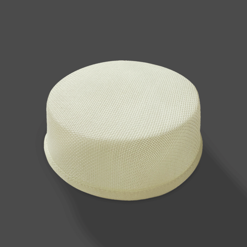 Buckram Pillbox hat base at Shinetrim, New Jersey's premier trim store, perfect for costumes, evening wear, and millinery projects.