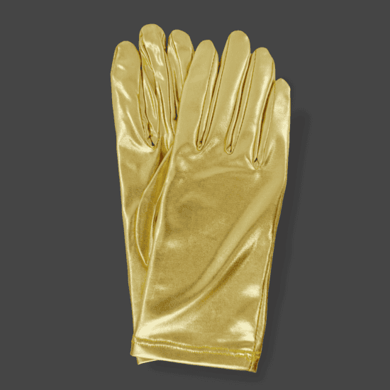Short Metallic Gloves at Shinetrim, New Jersey's premier trim store, perfect for costumes, evening wear, and millinery projects.