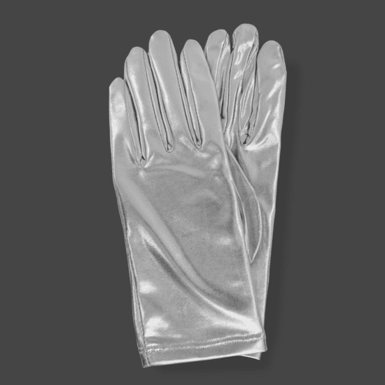 Short Metallic Gloves at Shinetrim, New Jersey's premier trim store, perfect for costumes, evening wear, and millinery projects.