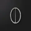 Oval Rhinestone Buckle Slider