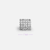 Square Rhinestone Button – 1"