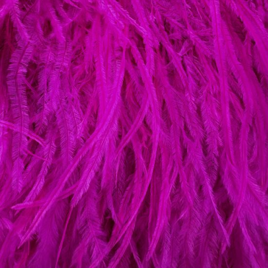 5-inch ostrich feathers, perfect for crafts, costumes, and fashion designs. Available at Shinetrim in Englewood, NJ.