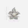 Small Pearl Lily Brooch