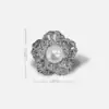 Petite Pearl Flower Brooch